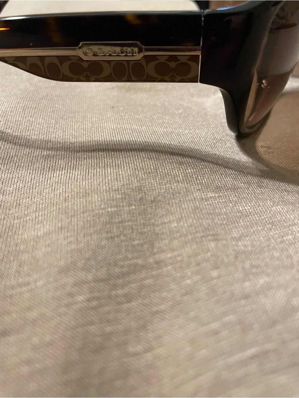 COACH Women's Black Frame Sunglasses with Brown Lenses - Picture 9 of 16